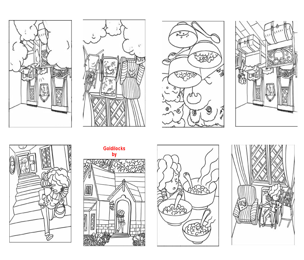 Goldilocks And The Three Bears Story Coloring Pages Goldilocks And The Three Bears Story Coloring Pages